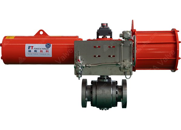 4" 600磅 F22材质 气动硬密封C型球阀 